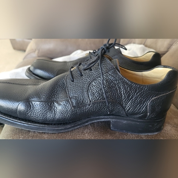 Studio Belvedere Bay Bridge Men's Size 11D Black Leather Split Toe Oxford Shoes - Picture 5 of 11